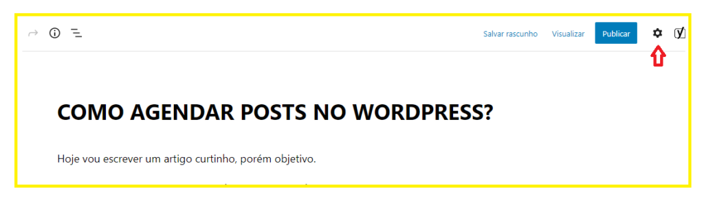 imagem com texto que diz: como agendar posts no wordpress?
