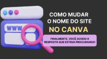 Como Mudar o Nome (URL) do Seu Site Criado no Canva Grátis